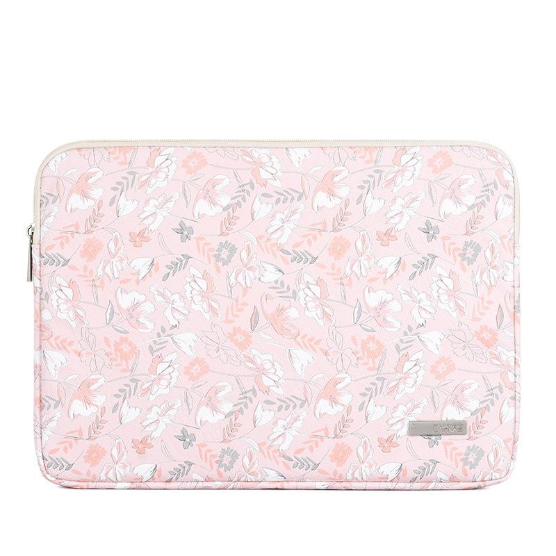 G4-01 11 Inch Laptop Liner Bag PU Leather Printing Waterproof Protective Cover (Light Pink)  |  Laptop & Netbook Bag Computer Accessories Laptop & Netbook Bag