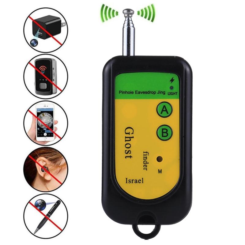 Ghost Detector Signal Bug RF Detector Finder Scanner Monitor Checker Pinhole Surveillance Camera Wireless Device (Black)  |  RF Signal Detector RF Signal Detector RF Signal Detector