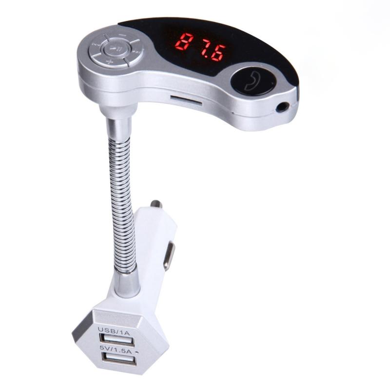 GT86 Dual USB Charger Car Bluetooth FM Transmitter Kit, Support LCD Display / TF Card Music Play / Hands-free (Silver) – GT86 (Silver)  |  Bluetooth Car Kits Bluetooth Car Kits Bluetooth Car Kits