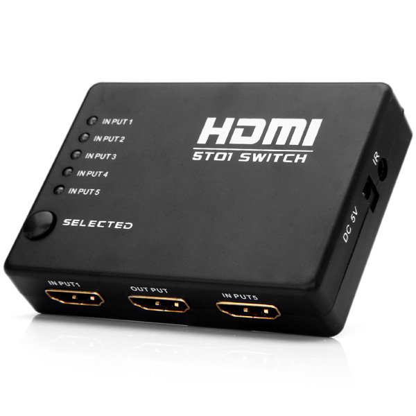 High Performance 5 x 1 HDMI Switch – Black  |  Adatpers / Converters / Cables Adatpers / Converters / Cables Adatpers / Converters / Cables