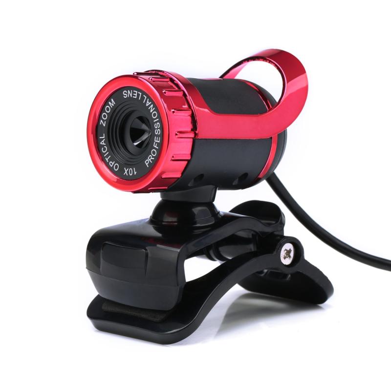 HXSJ A859 480P Computer Network Course Camera Video USB Camera Built-in Sound-absorbing Microphone (Red)  |  Webcams Computer Accessories Webcams