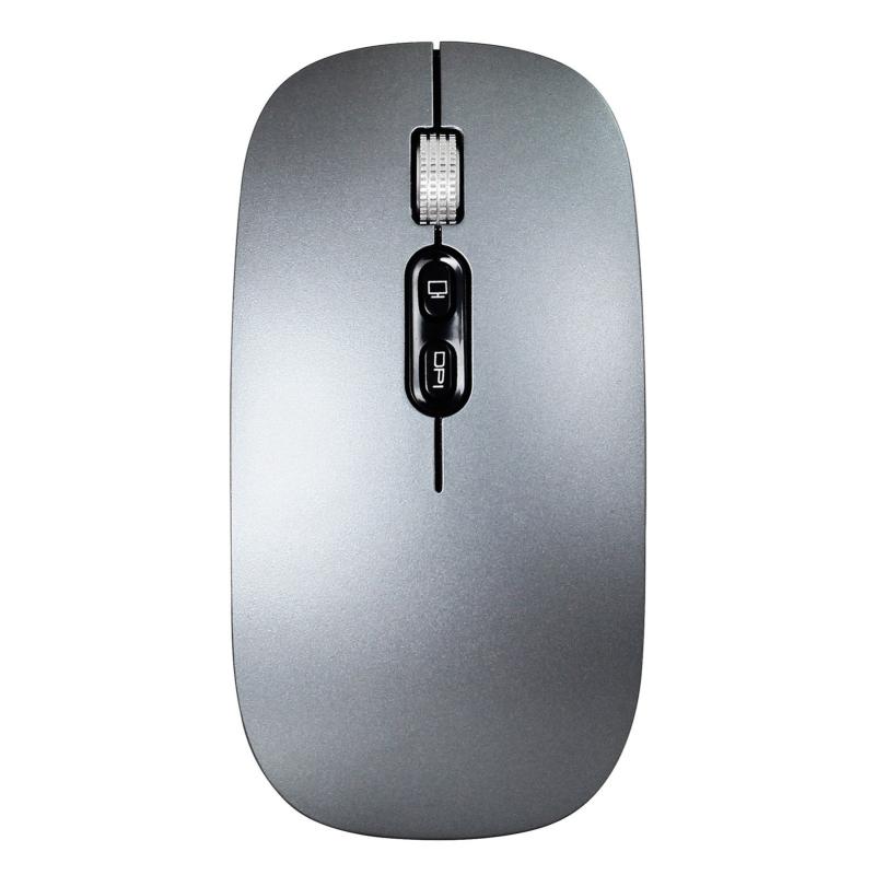 HXSJ M103 Ergonomic Rechargeable Dual mode Silent Bluetooth Mouse for Home/Office (One Button to Desktop, 2.4GHz + Bluetooth 5.1 Version, Grey)  |  Mouse & Keyboard Computer Accessories Mouse & Keyboard