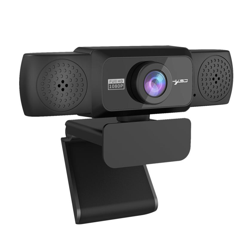 HXSJ S5 1080P Adjustable HD Video Webcam PC Camera with Microphone (Black)  |  Webcams Computer Accessories Webcams