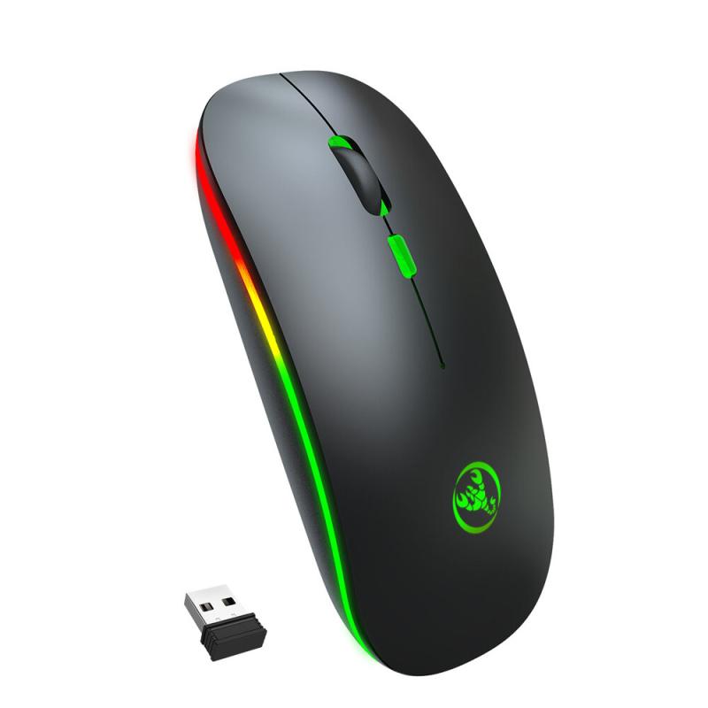 HXSJ T18 Dual Mode Rechargeable Mute Button Optical Wireless Mouse  |  Mouse & Keyboard Computer Accessories Mouse & Keyboard