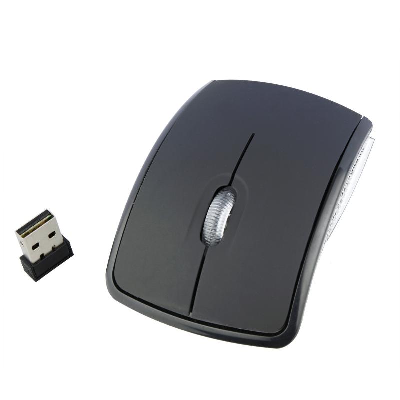 HXSJ ZD-01 1600DPI 2.4GHz Wireless Foldable Mouse (Black)  |  Wireless Mice Computer Accessories Wireless Mice