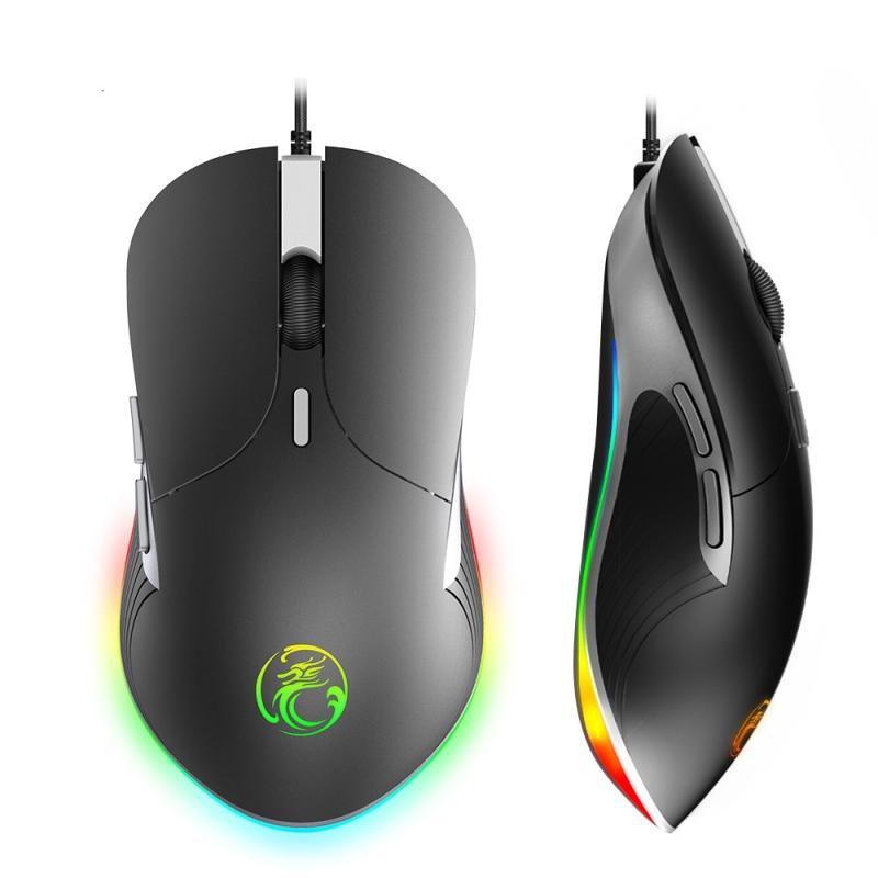 iMICE X6 Wired Mouse 6-button Colorful RGB Gaming Mouse (Black)  |  Wired Mice Computer Accessories Wired Mice