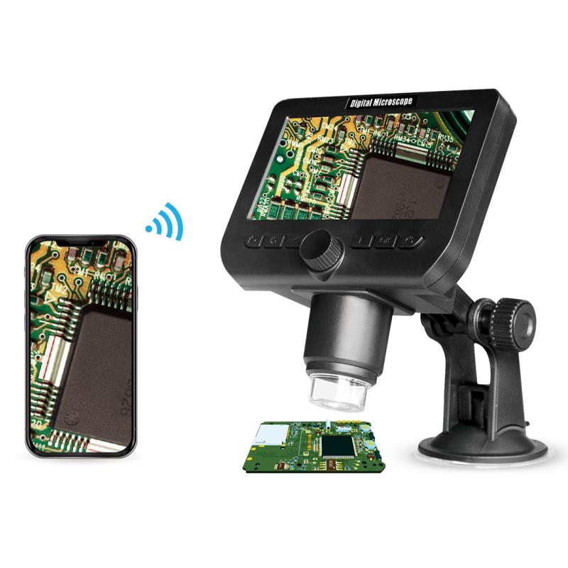 inskam317 1080P 4.3 inch LCD Screen WiFi HD Digital Microscope, Sucker Bracket  |  USB Microscopes Computer Accessories USB Microscopes