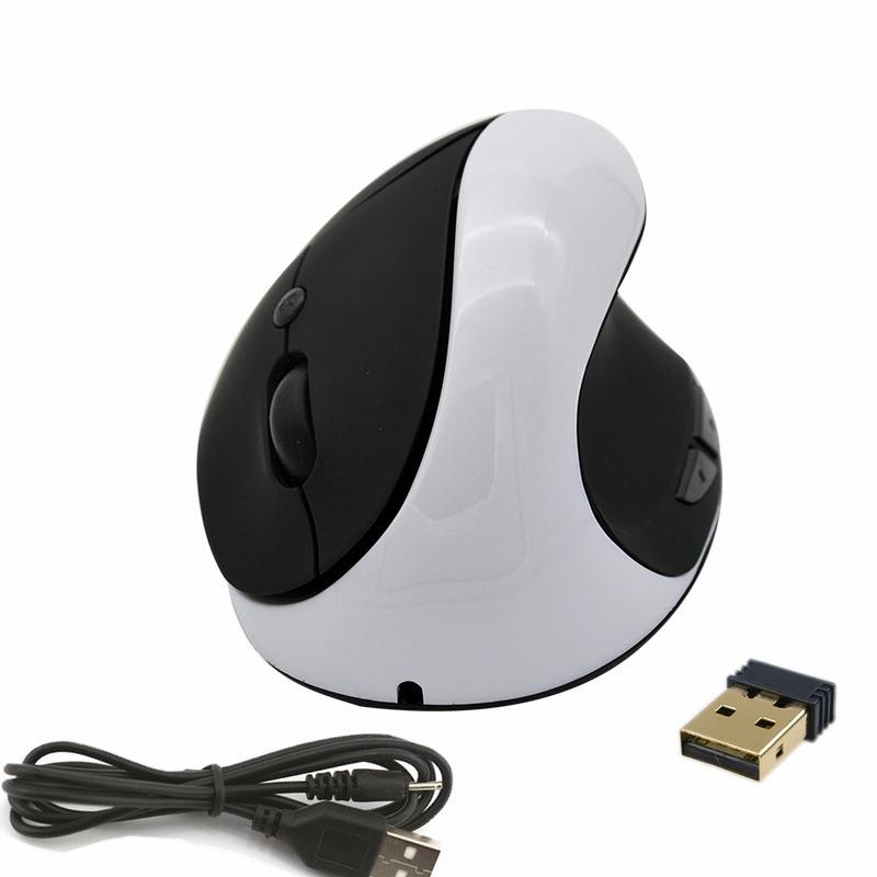 JSY-03 6 Keys Wireless Vertical Charging Mouse Ergonomic Vertical Optical Mouse (White)  |  Wireless Mice Computer Accessories Wireless Mice