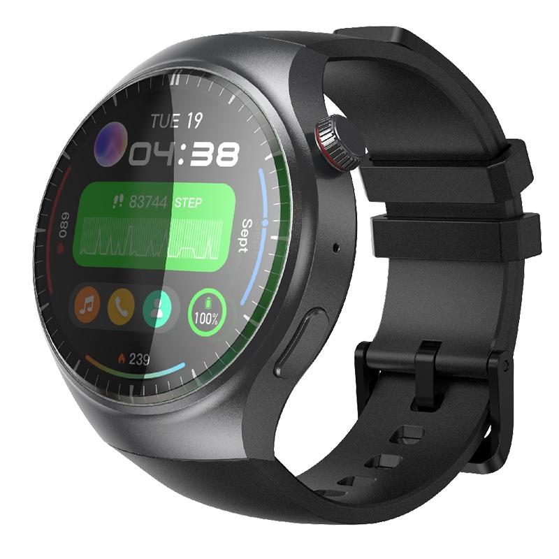 LEMFO DM80 1.43 inch AMOLED Round Screen Smart Watch Android 8.1, Specification: 2GB+16GB (Black)  |  Smart Phone Watches Smart Phone Watches Smart Phone Watches