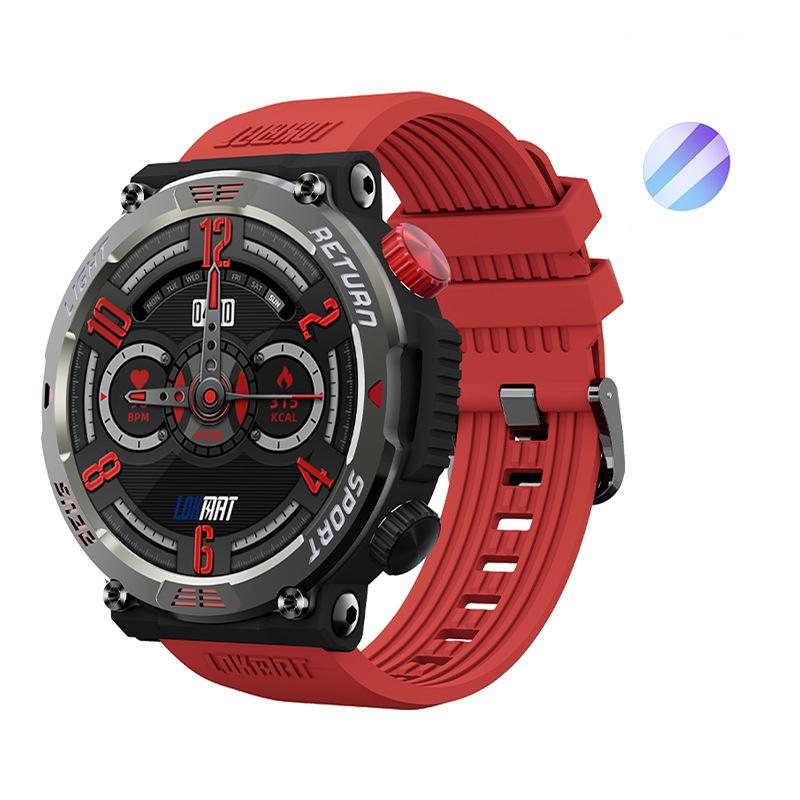 LOKMAT ZEUS 5 PRO 1.46 Inch 5ATM Waterproof Flashlight Bluetooth Call Smart Watch (Red)  |  Smart Watches Smart Watches Smart Watches