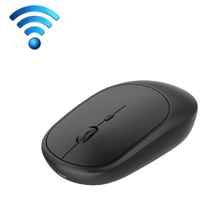 M030 4 Keys 1600DPI Laptop Office Mute Mouse, Style: Double Mode (Black)  |  Wireless Mice Computer Accessories Wireless Mice