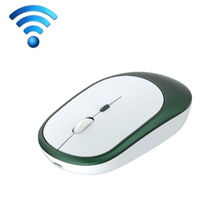 M030 4 Keys 1600DPI Laptop Office Mute Mouse, Style: Wireless (Ink Green)  |  Wireless Mice Computer Accessories Wireless Mice