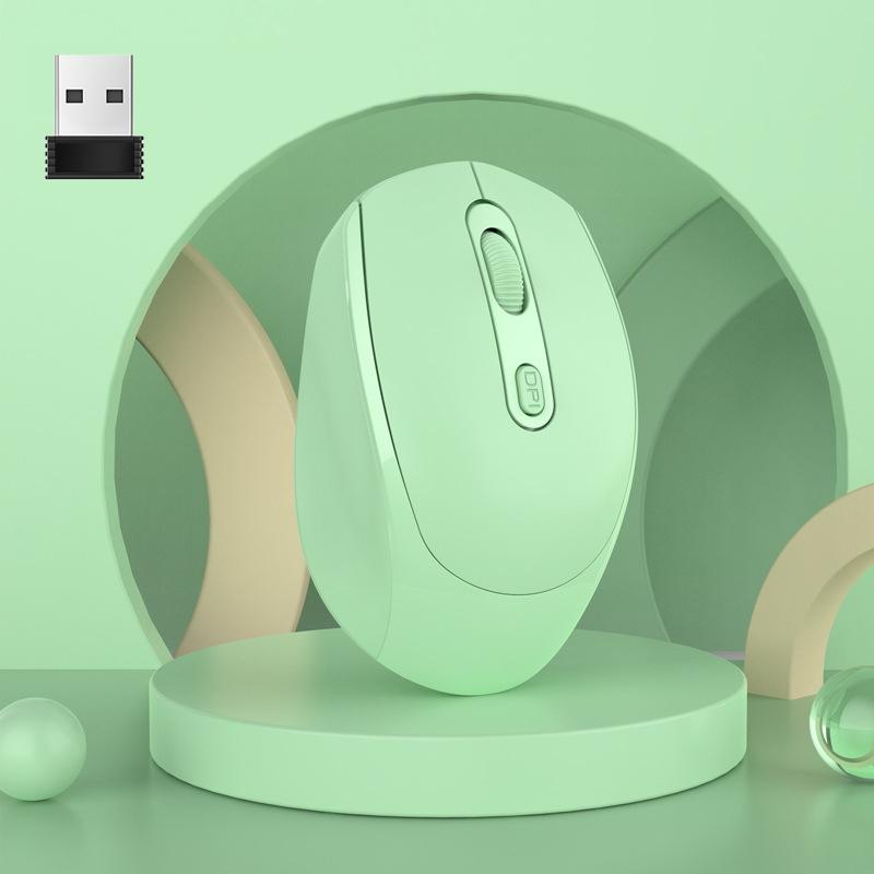 M107 4-buttons 1600 DPI 2.4GHz Wireless Mouse, Battery Version (Green)  |  Wireless Mice Computer Accessories Wireless Mice