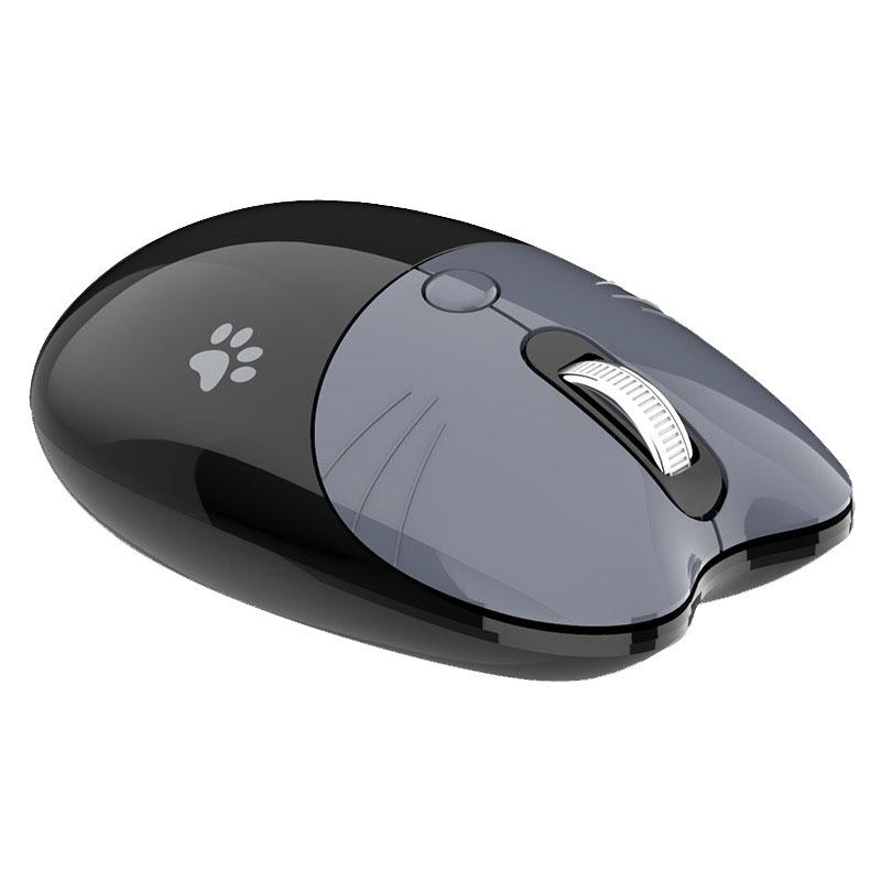 M3 3 Keys Cute Silent Laptop Wireless Mouse, Spec: Bluetooth Wireless Version (Gray Black)  |  Wireless Mice Computer Accessories Wireless Mice