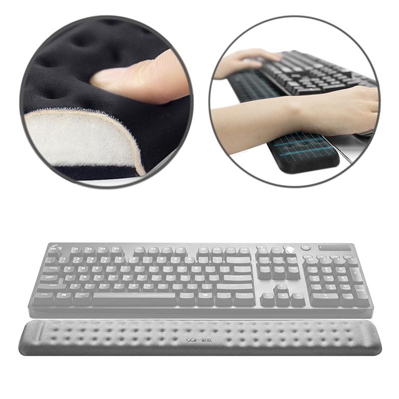 Mechanical Keyboard Wrist Rest Memory Foam Mouse Pad, Size : L (Grey)  |  Mouse Pads Computer Accessories Mouse Pads