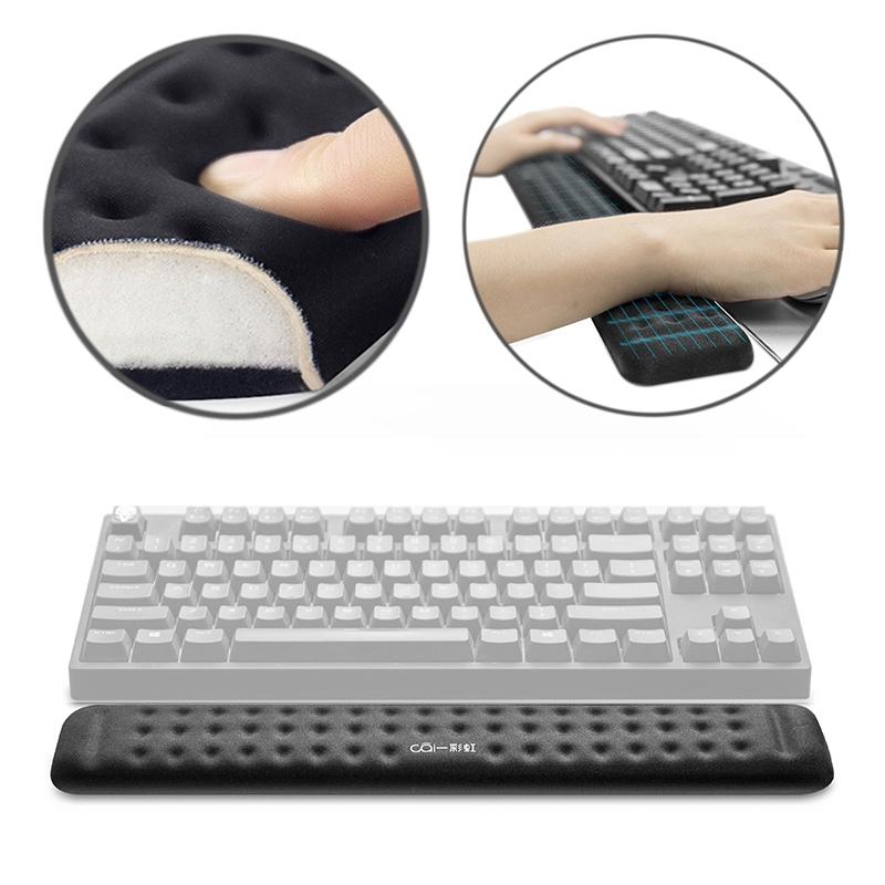 Mechanical Keyboard Wrist Rest Memory Foam Mouse Pad, Size : M (Black)  |  Mouse Pads Computer Accessories Mouse Pads