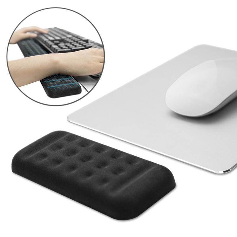 Mechanical Keyboard Wrist Rest Memory Foam Mouse Pad, Size : Single Hand (Black)  |  Mouse Pads Computer Accessories Mouse Pads