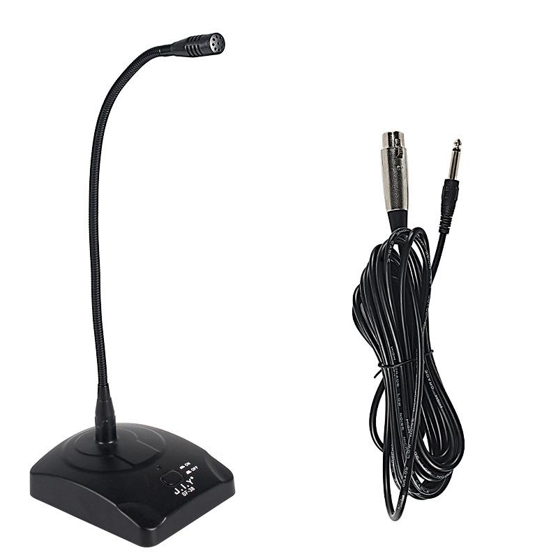 MI520 Desktop Computer Gooseneck Condenser Microphone 6.35mm Interface  |  Microphones Computer Accessories Microphones