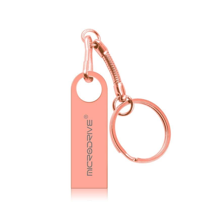 MicroDrive 128GB USB 2.0 Metal Waterproof High Speed U Disk (Pink)  |  USB Flash Memory Computer Accessories USB Flash Memory