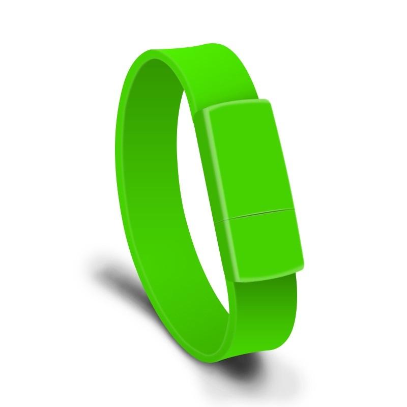 MicroDrive 4GB USB 2.0 Fashion Bracelet Wristband U Disk (Green)  |  USB Flash Memory Computer Accessories USB Flash Memory