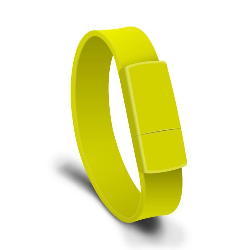 MicroDrive 4GB USB 2.0 Fashion Bracelet Wristband U Disk (Yellow)  |  USB Flash Memory Computer Accessories USB Flash Memory