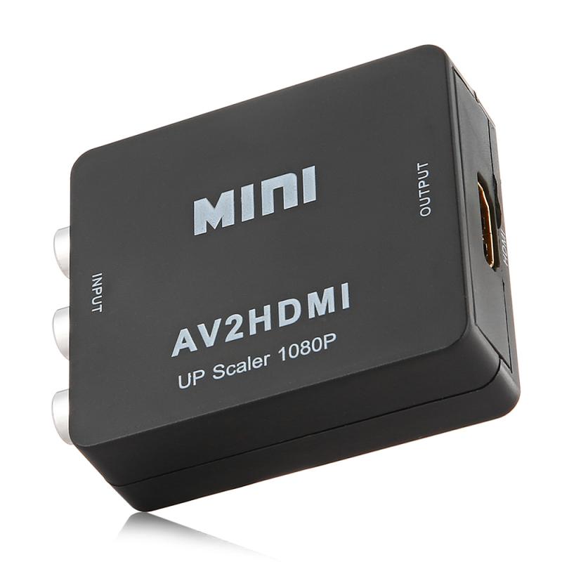 Mini AV to HDMI Converter – Black  |  Adatpers / Converters / Cables Adatpers / Converters / Cables Adatpers / Converters / Cables