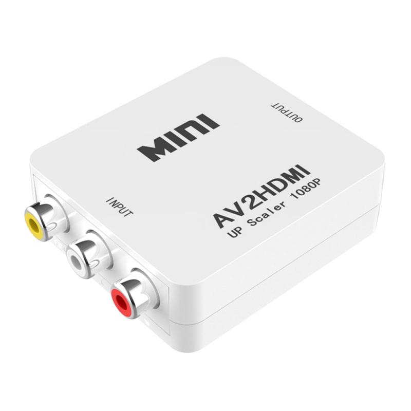 Mini AV to HDMI Video Converter Box AV2HDMI RCA AV HDMI CVBS to HDMI Adapter – White  |  Adatpers / Converters / Cables Adatpers / Converters / Cables Adatpers / Converters / Cables