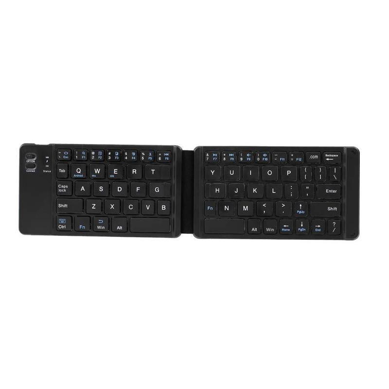 Mini Wireless Bluetooth Folding Keyboard (Black)  |  Wireless Keyboards Computer Accessories Wireless Keyboards