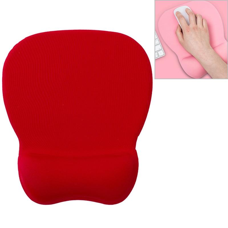 MONTIAN MF-01 Oval Slow Rebound Memory Cotton Soft Bracer Mouse Pad (Red)  |  Mouse Pads Computer Accessories Mouse Pads