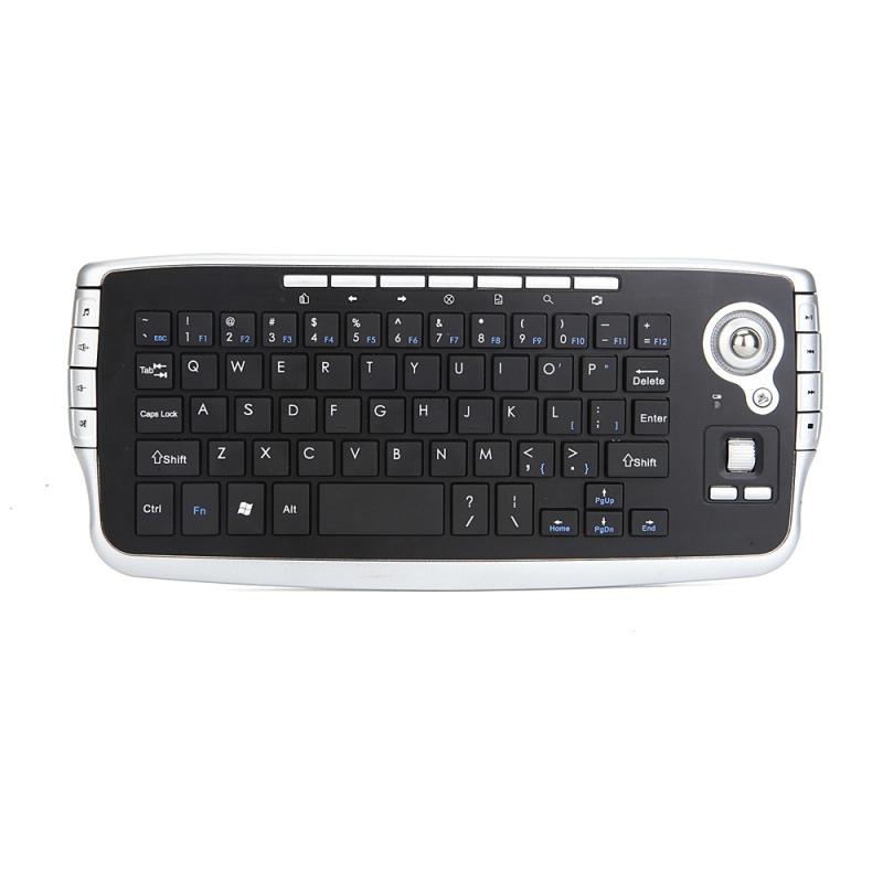 MY-10 2.4G 78 Keys 1200 DPI Mini Wireless Trackball Keyboard Wireless Keyboard And Mouse Set  |  Wireless Keyboards Computer Accessories Wireless Keyboards