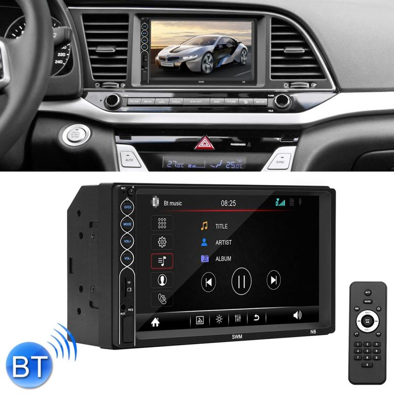 N6 7 inch Double DIN HD Universal Car Radio Receiver MP5 Player, Support FM & Bluetooth & Phone Link with Remote Control  |  Car MP4 MP5 Players Car Electronics Car MP4 MP5 Players