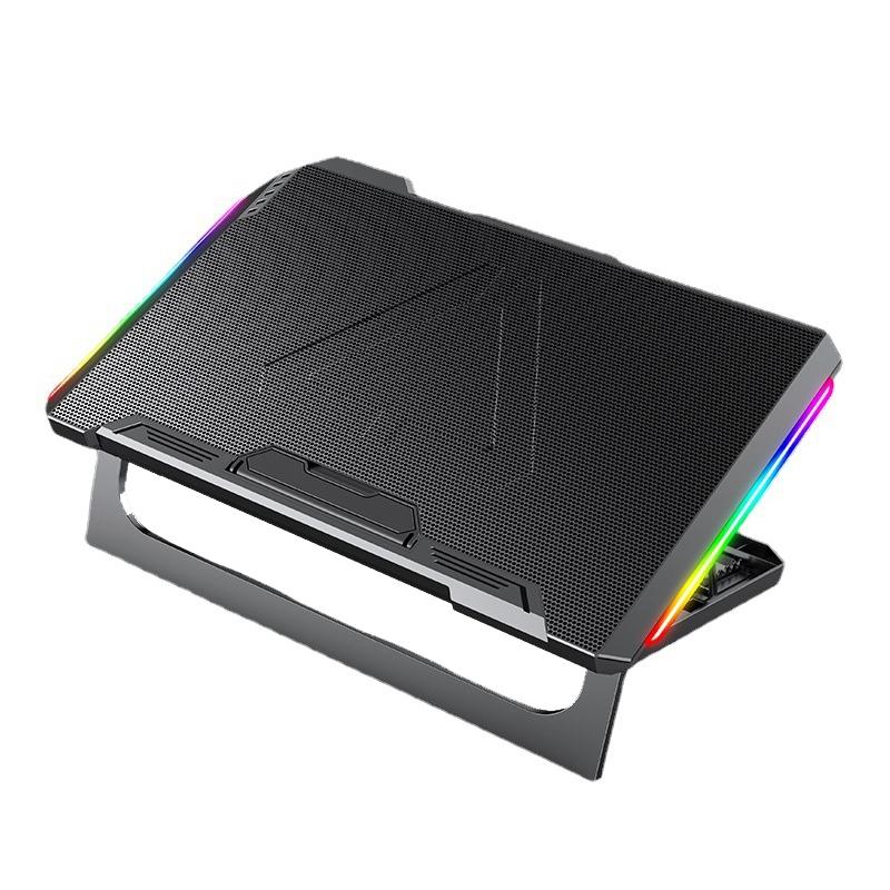 NUOXI Q9 RGB Lighting Effect Laptop Cooler (Black)  |  Cooling Pads Computer Accessories Cooling Pads