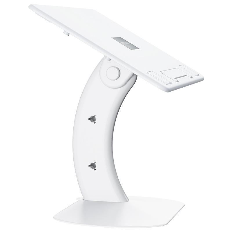 Oatsbasf 03363 Laptop Heightening Bracket Multifunctional Portable Foldable Desktop Stand (White)  |  Laptop Stands Computer Accessories Laptop Stands