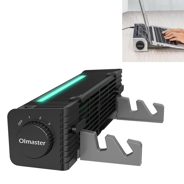 Olmaster Notebook High Air Volume Radiator USB Fan Bracket, Style: Square RGB CF-1692RGB  |  Cooling Pads Computer Accessories Cooling Pads