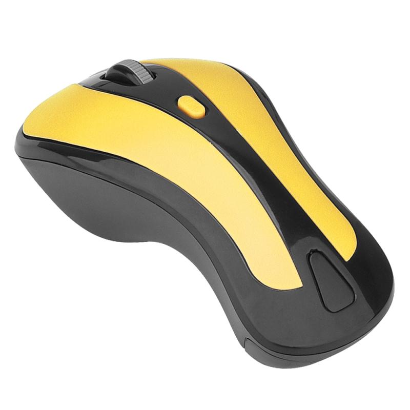 PR-01 1600 DPI 7 Keys Flying Squirrel Wireless Mouse 2.4G Gyroscope Game Mouse (Black Yellow)  |  Wireless Mice Computer Accessories Wireless Mice