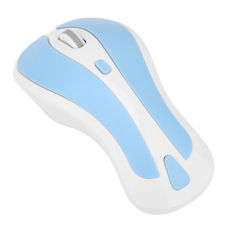 PR-01 1600 DPI 7 Keys Flying Squirrel Wireless Mouse 2.4G Gyroscope Game Mouse (White Blue)  |  Wireless Mice Computer Accessories Wireless Mice