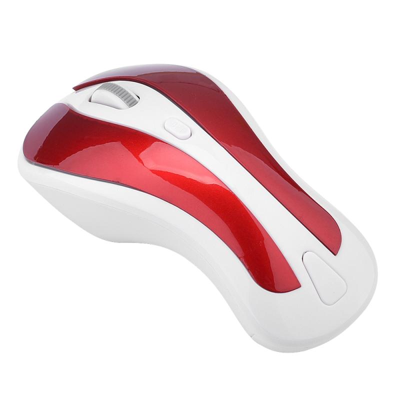 PR-01 1600 DPI 7 Keys Flying Squirrel Wireless Mouse 2.4G Gyroscope Game Mouse (White Red)  |  Wireless Mice Computer Accessories Wireless Mice