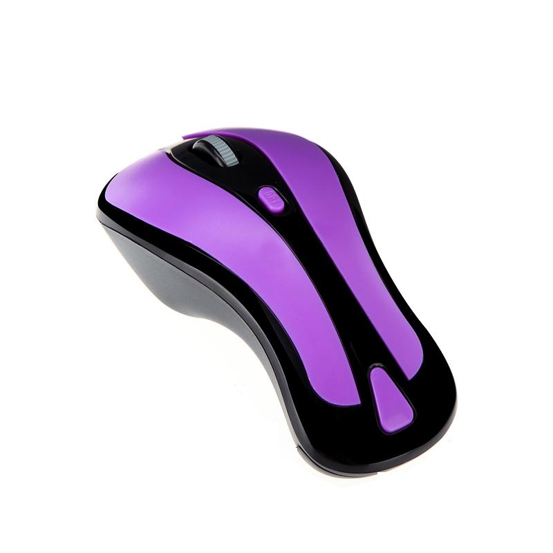 PR-01 6D Gyroscope Fly Air Mouse 2.4G USB Receiver 1600 DPI Wireless Optical Mouse for Computer PC Android Smart TV Box (Purple + Black)  |  Wireless Mice Computer Accessories Wireless Mice