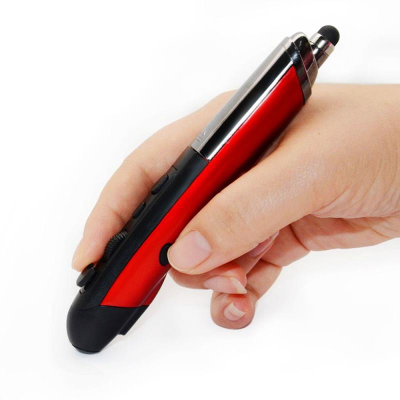 PR-08 2.4G Innovative Pen-style Handheld Wireless Smart Mouse, Support Windows 8 / 7 / Vista / XP / 2000 / Android / Linux / Mac OS., Effective Distance: 10m (Red)  |  Wireless Mice Computer Accessories Wireless Mice