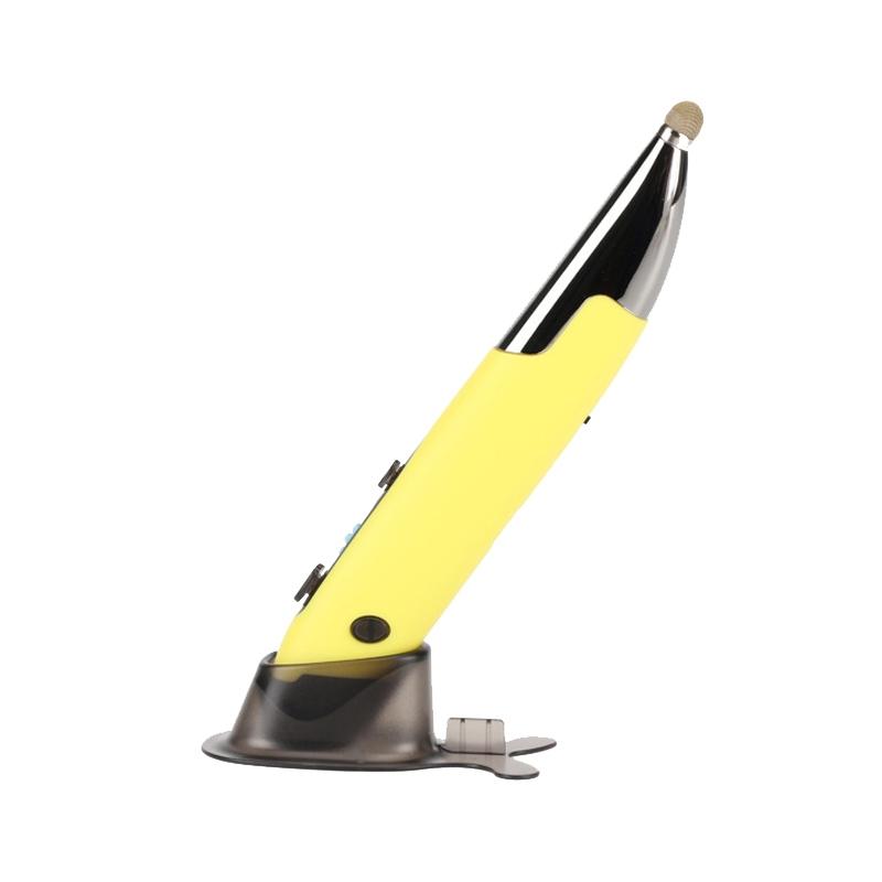 PR-A19 2.4GHz Wireless Charging Bluetooth Mouse Pen Type Shining Quiet Mouse (Yellow)  |  Wireless Mice Computer Accessories Wireless Mice