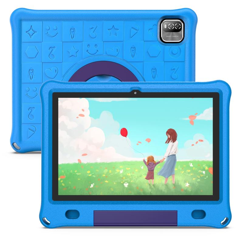 Pritom B10K Kids Tablet PC, 10.1 inch, 3GB+64GB – Blue  |  Kid Tablet Computers Kid Tablet Computers Kid Tablet Computers