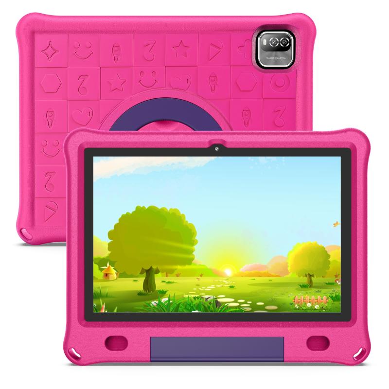 Pritom B10K Kids Tablet PC, 10.1 inch, 3GB+64GB – Rose Red  |  Kid Tablet Computers Kid Tablet Computers Kid Tablet Computers