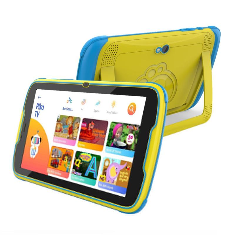 Pritom MQ818 WiFi Kid Tablet 8 inch, 4GB+64GB, Android 13 Allwinner A523 Octa Core CPU Support Parental Control Google Play (Yellow)  |  Kid Tablet Computers Kid Tablet Computers Kid Tablet Computers