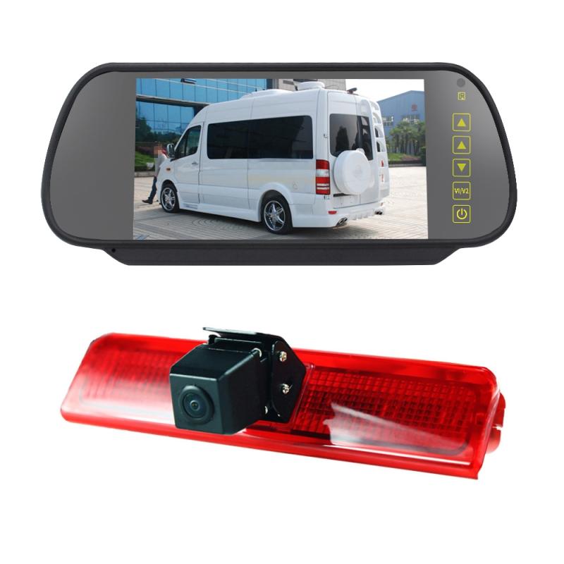 PZ476 Car Waterproof 170 Degree Brake Light View Camera + 7 inch Rearview Monitor for Volkswagen Caddy 2013-2015 – PZ476 + 7 inch Rearview Monitor  |  Rear View Cameras Car Electronics Rear View Cameras