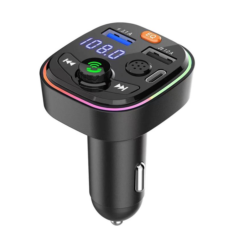 Q6 Car Bluetooth FM Transmitter Dual USB 3.1A Quick Charge Ambient Light  |  Bluetooth Car Kits Bluetooth Car Kits Bluetooth Car Kits