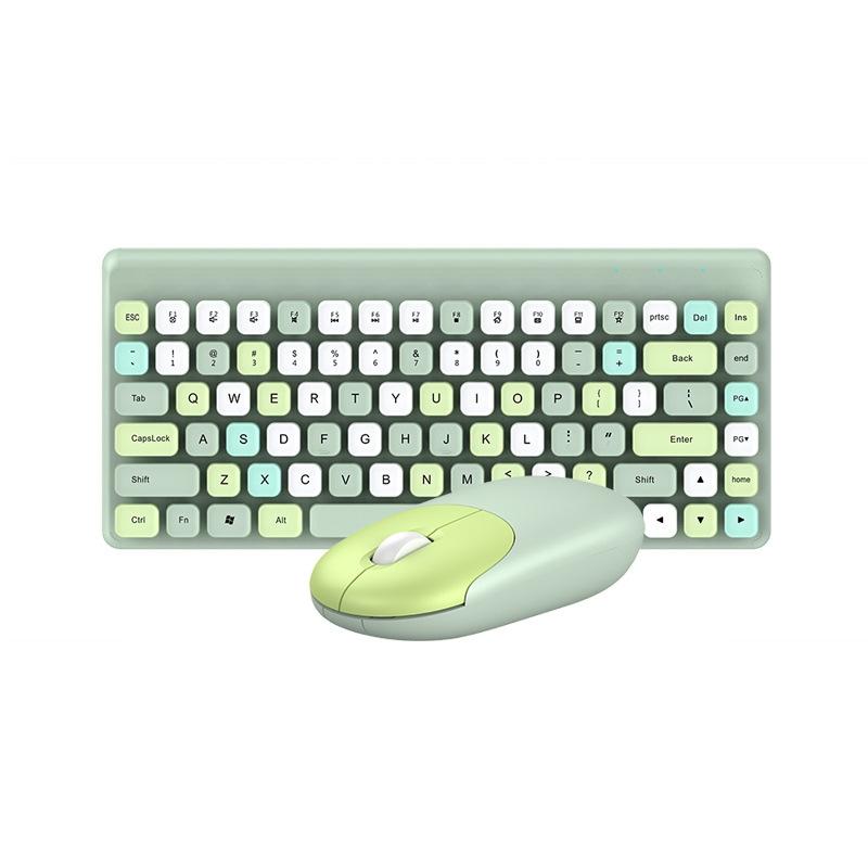 QW02 Wireless Keyboard Mouse Set (Green)  |  Wireless Keyboards Computer Accessories Wireless Keyboards