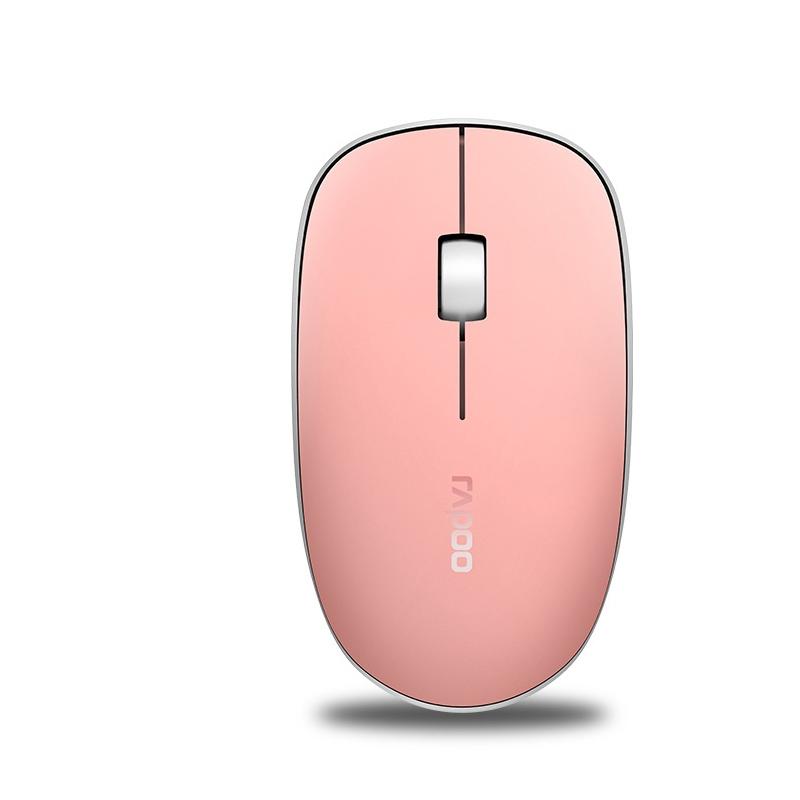 Rapoo M200G 1300 DPI 3 Keys Silent Wireless Mouse (Pink)  |  Wireless Mice Computer Accessories Wireless Mice