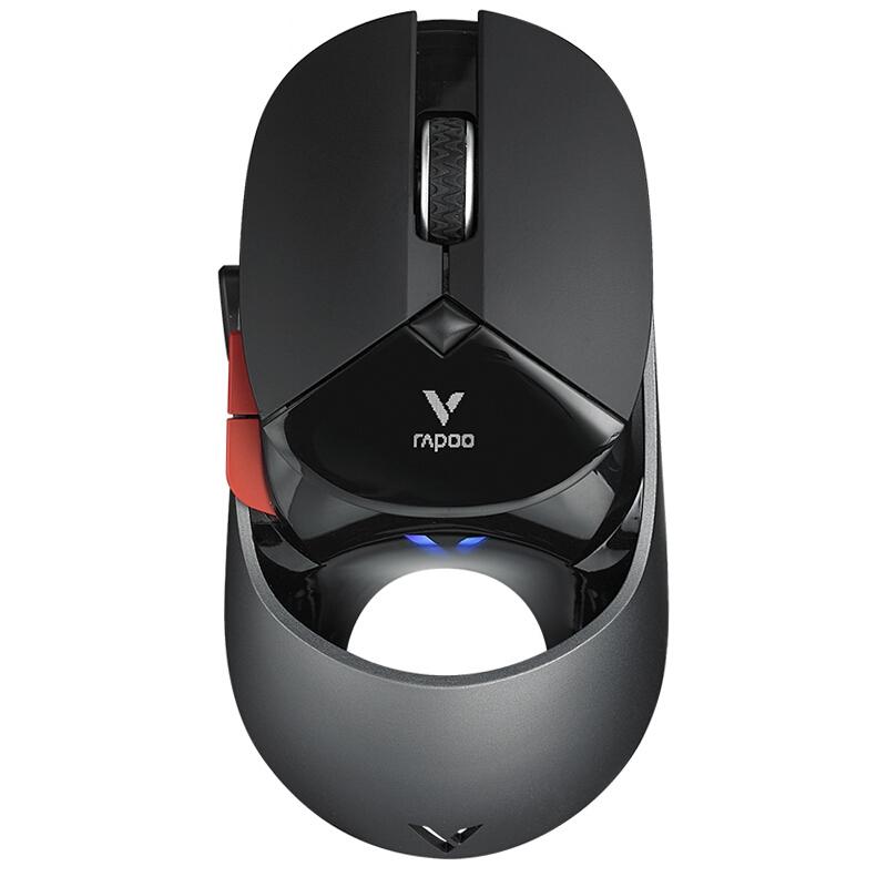 Rapoo VT960 1600 DPI 7 Keys Dual Mode Macro Programmable Symphony RGB Backlit Wireless Gaming Mouse (Black)  |  Wireless Mice Computer Accessories Wireless Mice