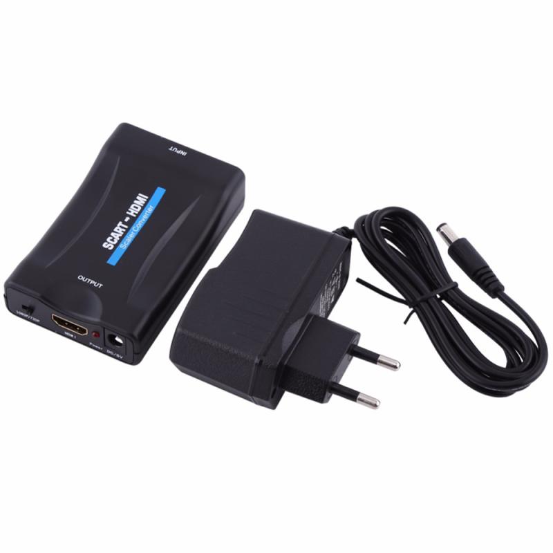 Scart to HDMI Adapter Converter – Black  |  Adatpers / Converters / Cables Adatpers / Converters / Cables Adatpers / Converters / Cables