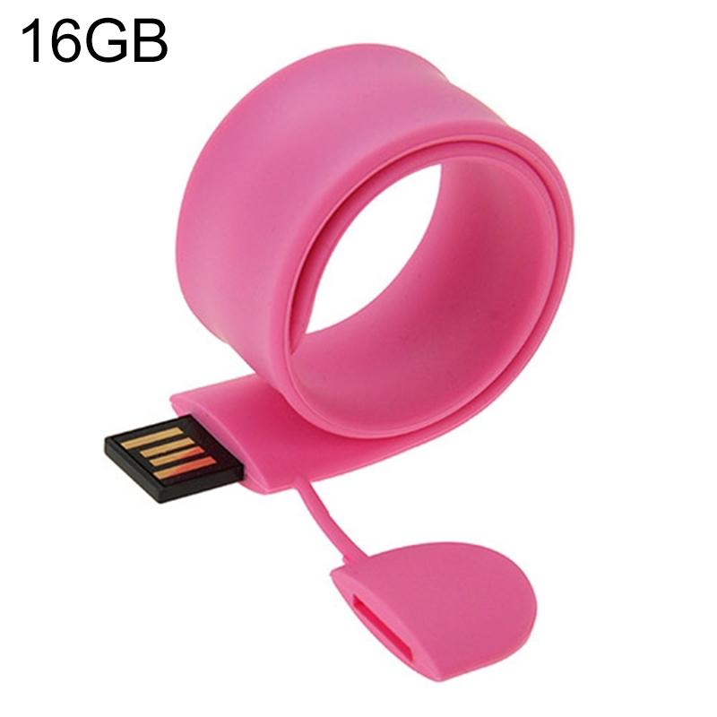 Silicone Bracelet USB Flash Disk with 16GB Memory (Pink) – 16GB (Pink)  |  USB Flash Memory Computer Accessories USB Flash Memory